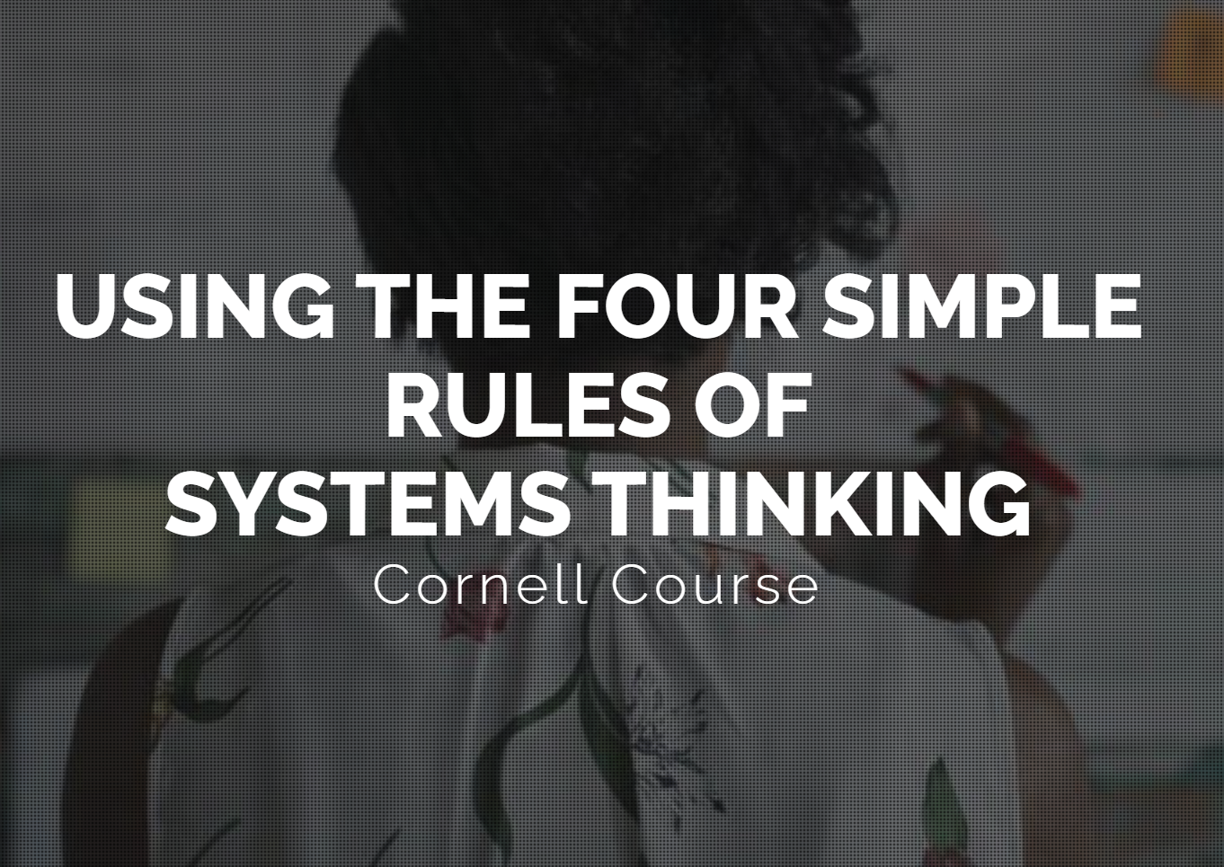 Using the Four Simple Rules of Systems Thinking