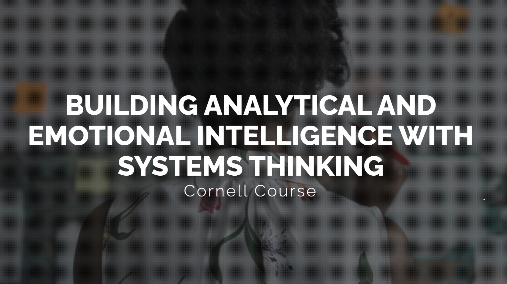 Building Analytical and Emotional Intelligence with Systems Thinking