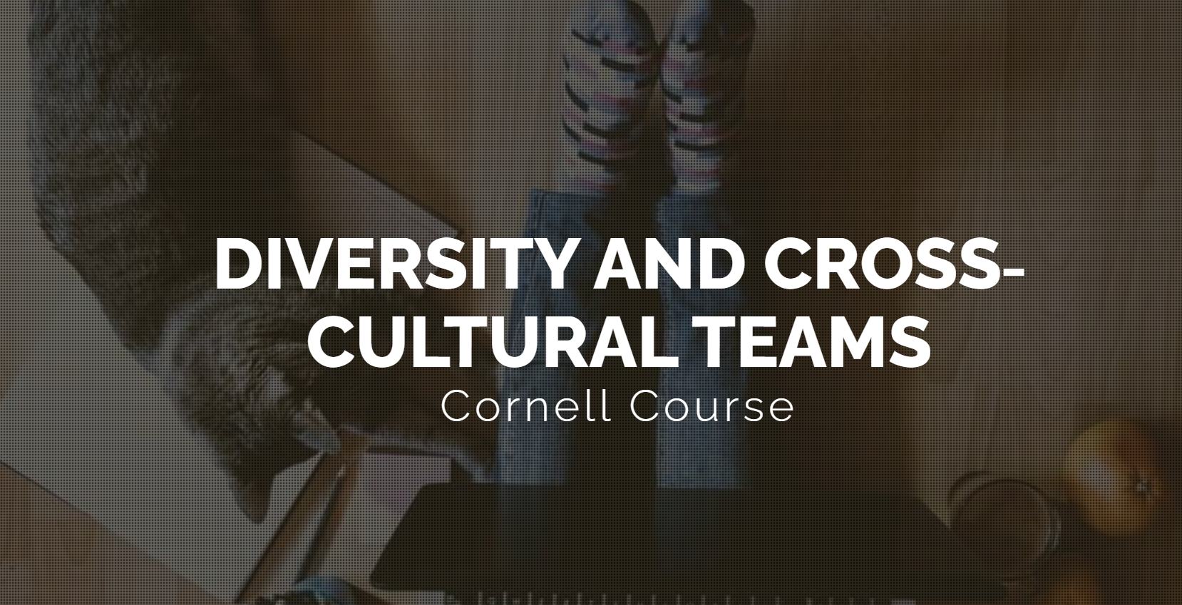 Diversity and Cross Cultural Teams (LSM615)