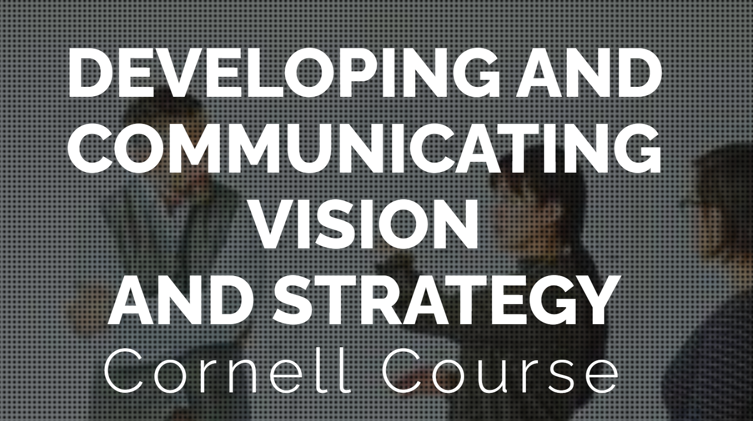 Developing and Communicating Vision and Strategy (LSM632)
